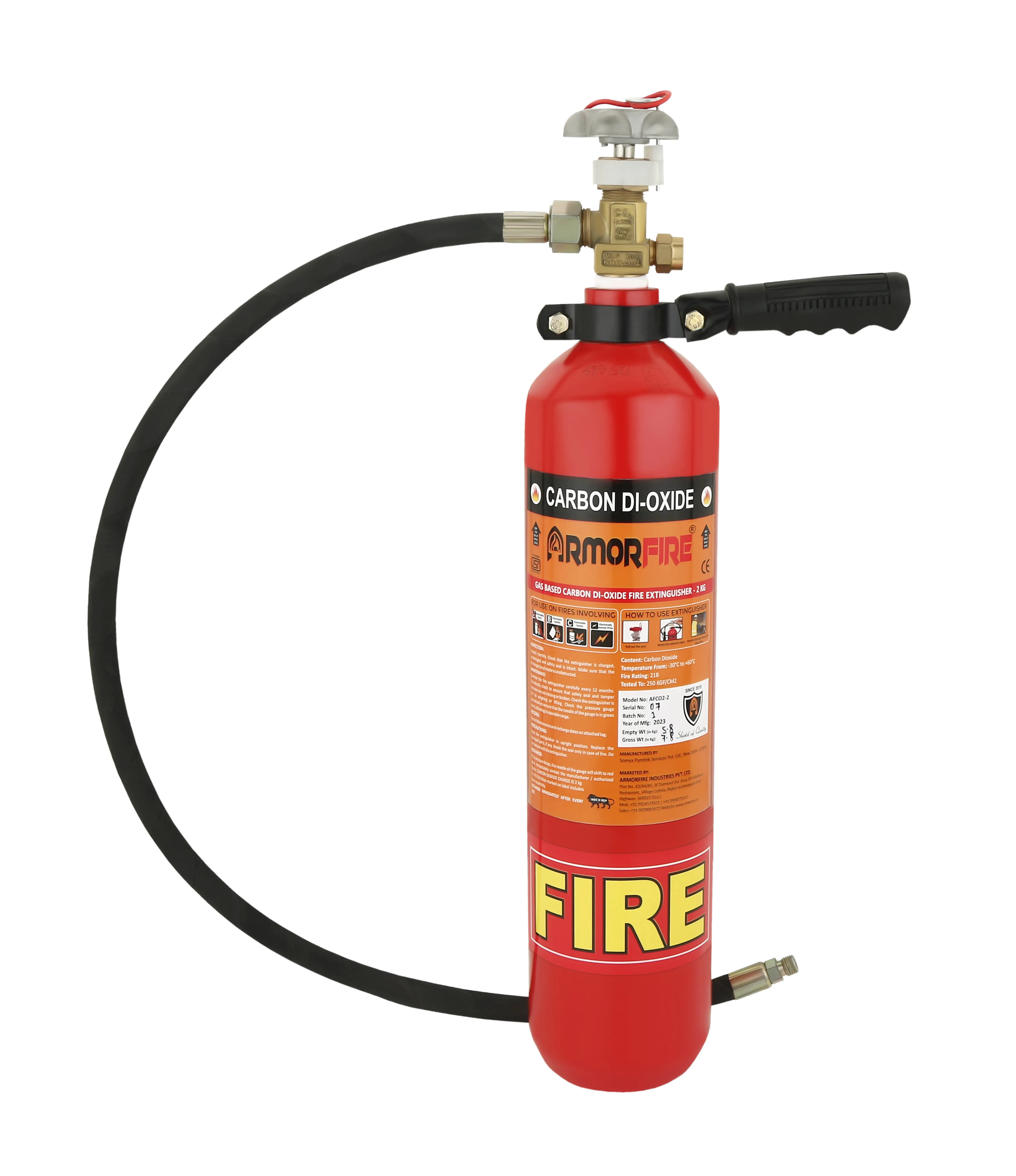 Carbon Dioxide Fire Extinguisher AS Co2-4.5 (4.5kg)