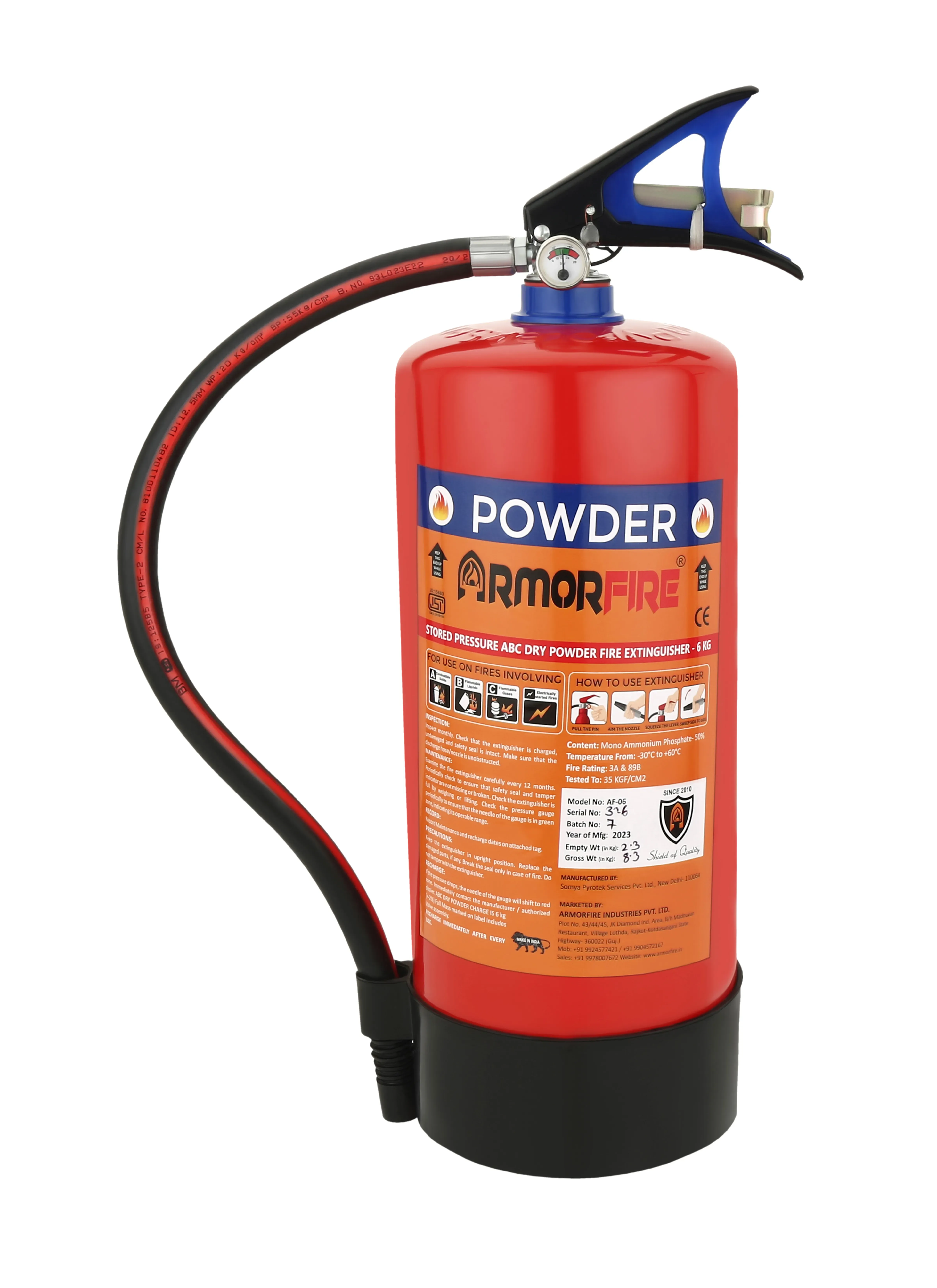 ABC Powder Portable Fire Extinguisher AS-4 (4kg)