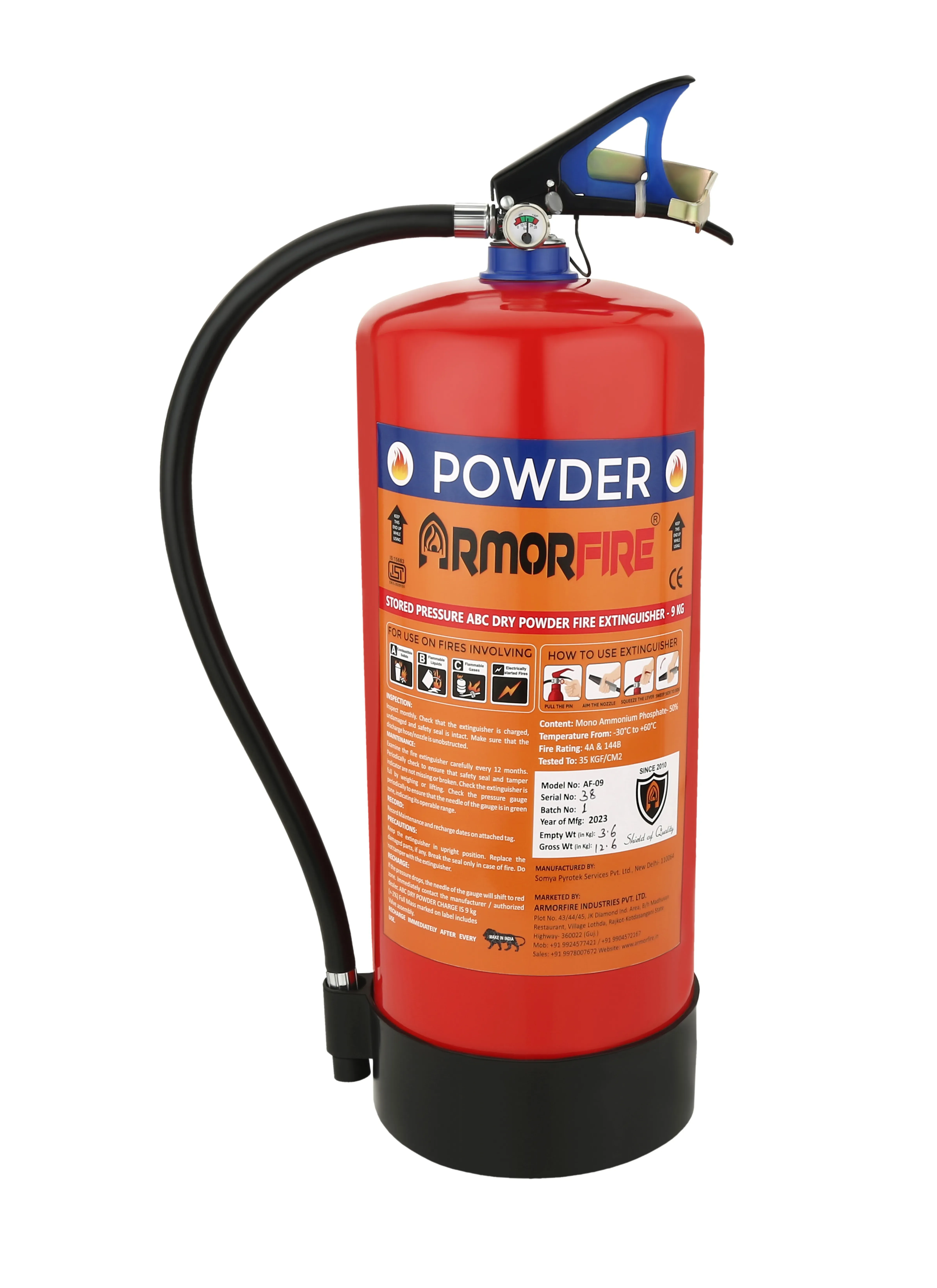 ABC Powder Portable Fire Extinguisher AS-6 (6kg)